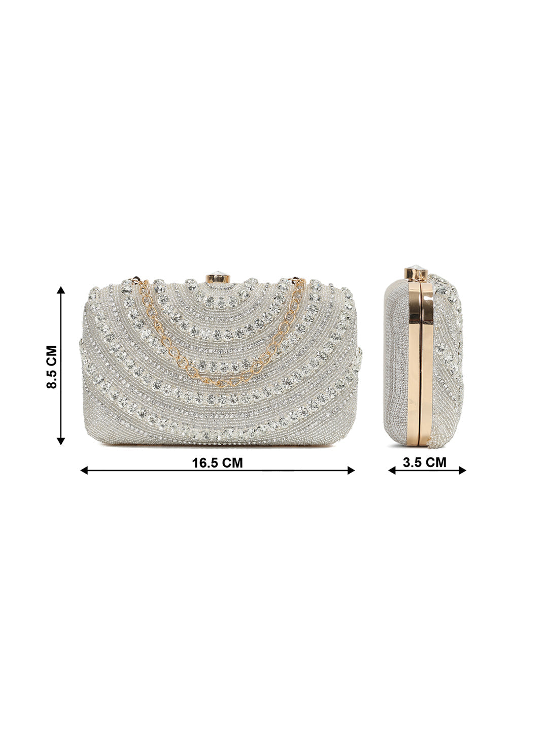 Crusset Embellished Box ClutchCL20773