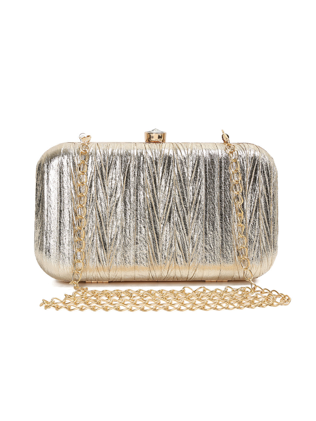 Crusset Embellished Box Clutch With Shoulder StrapCL20777