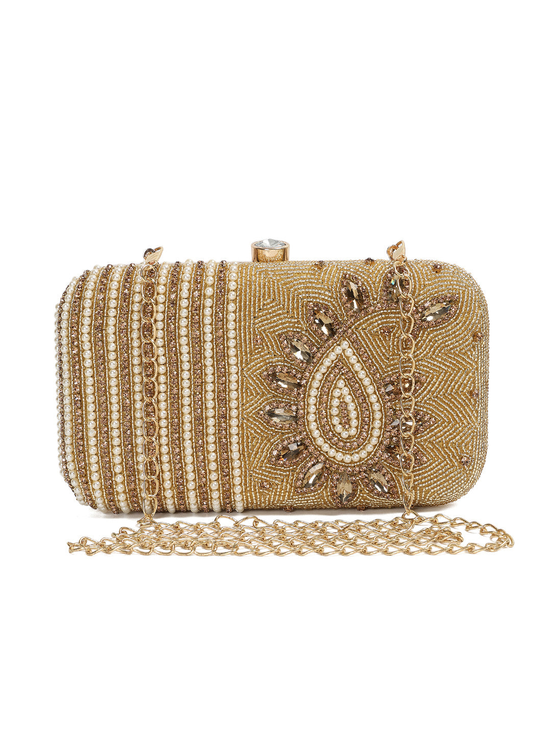 Crusset Embellished Box ClutchCL20776