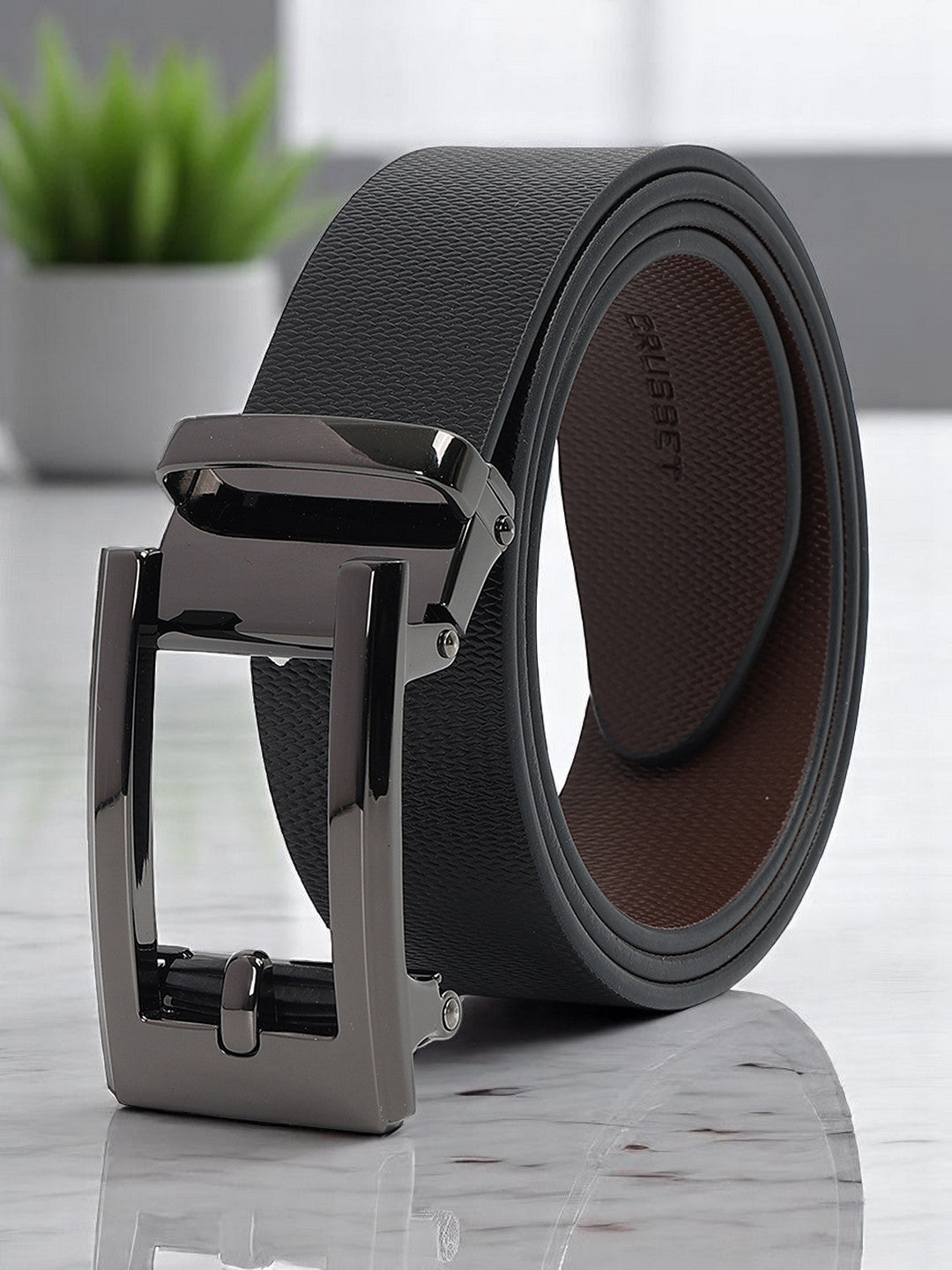 CRUSSET Men Leather Formal BeltYS5611
