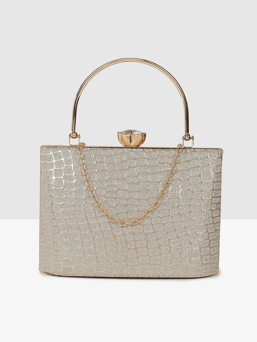 Gold Elegant Evening Clutch