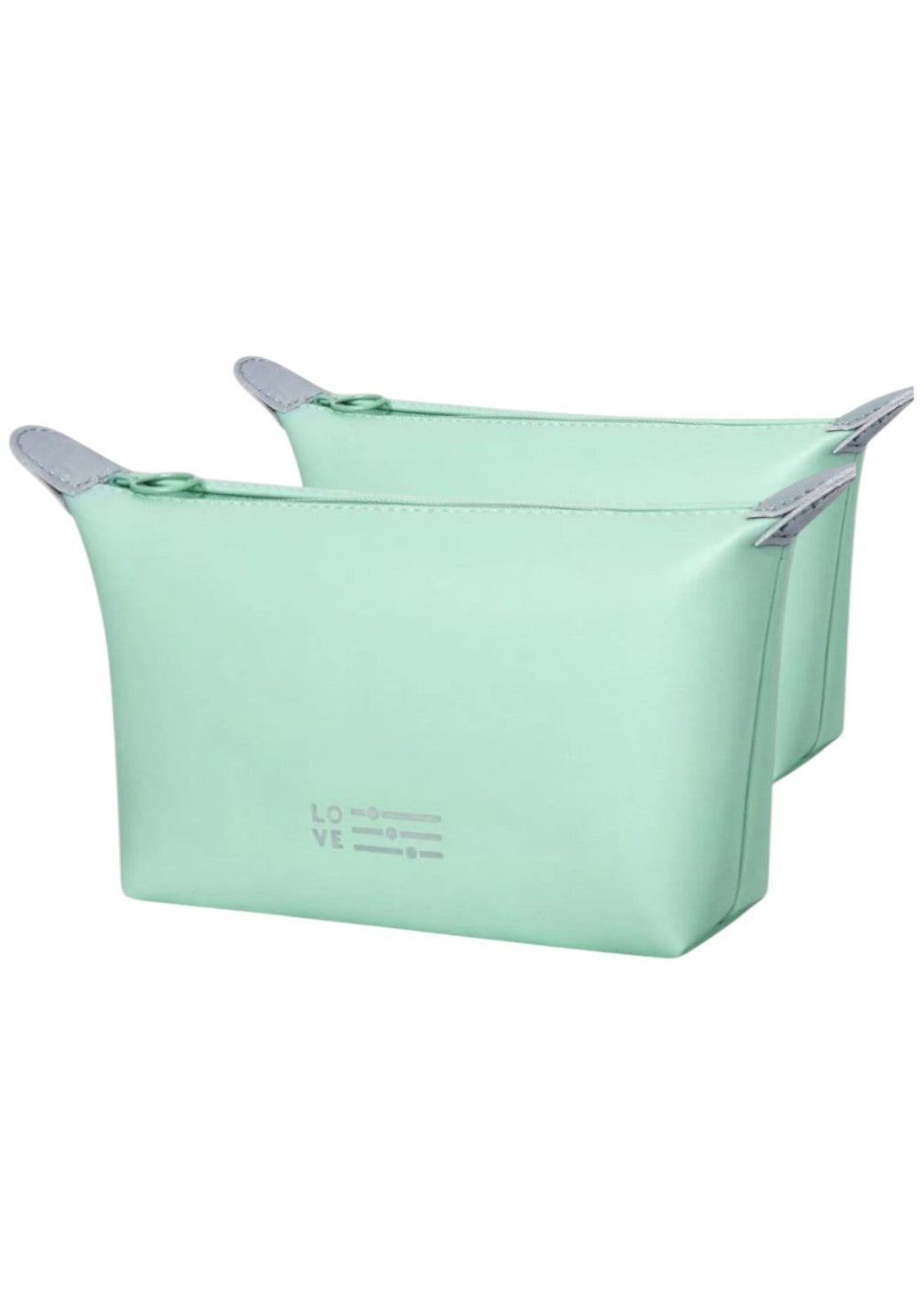 CRUSSET Set of 2 Unisex Solid Waterproof Vanity Bag Travel AccessoryCL20749