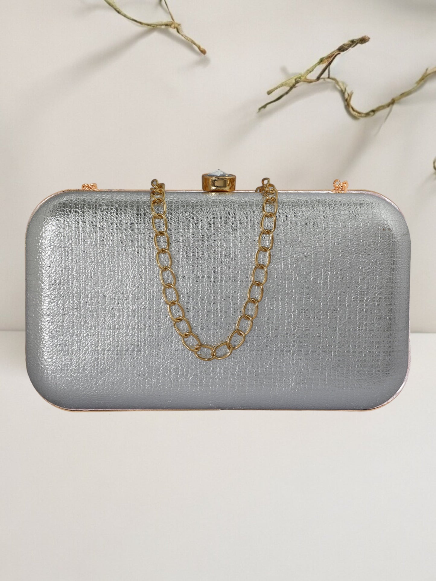 Ladies Handicraft Hand Embroidered Box Clutch