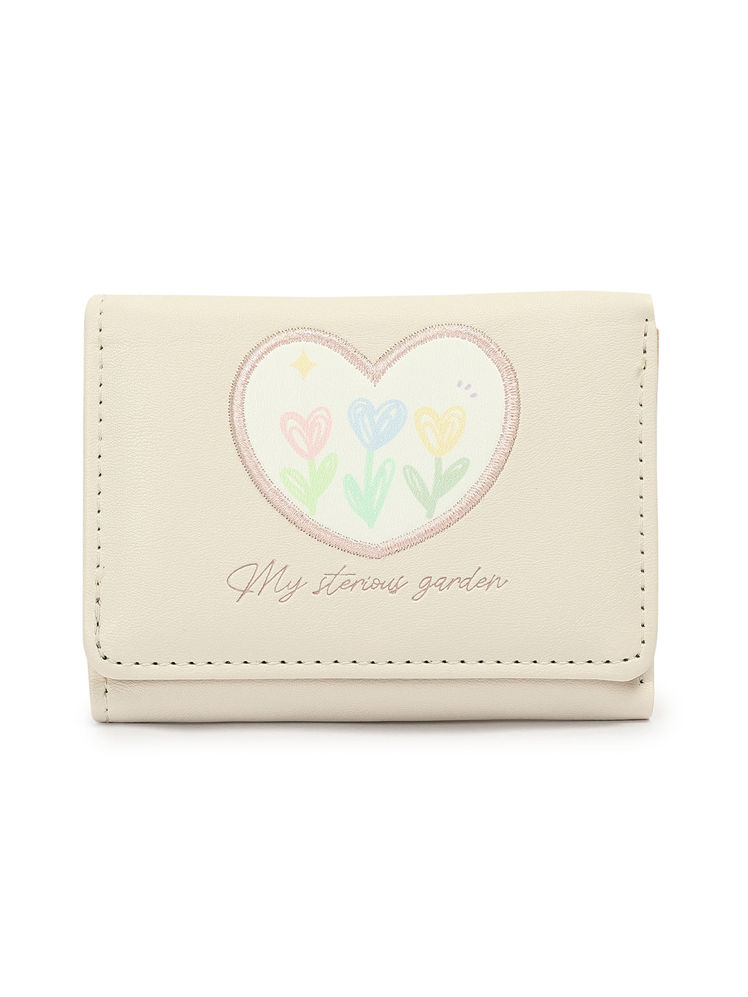 Crusset Wallet for Women – PU Ladies Purse with Button Closure | Two Fold Textured Women’s Wallet CW20765