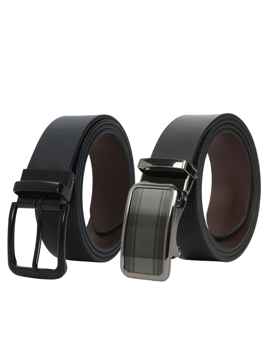 CRUSSET Men Pack Of 2 Leather Formal BeltCB5631
