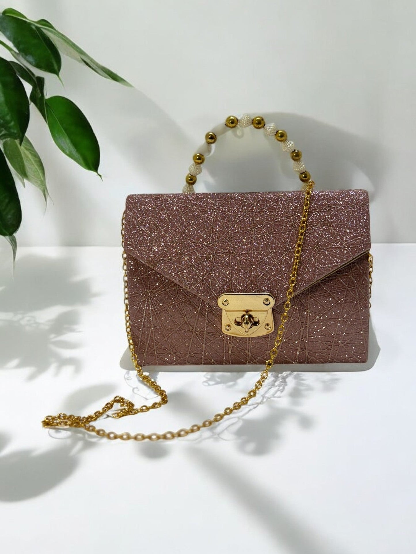 Crusset Stylish Women's Hand Embroidered Box Clutch Purse CL20729