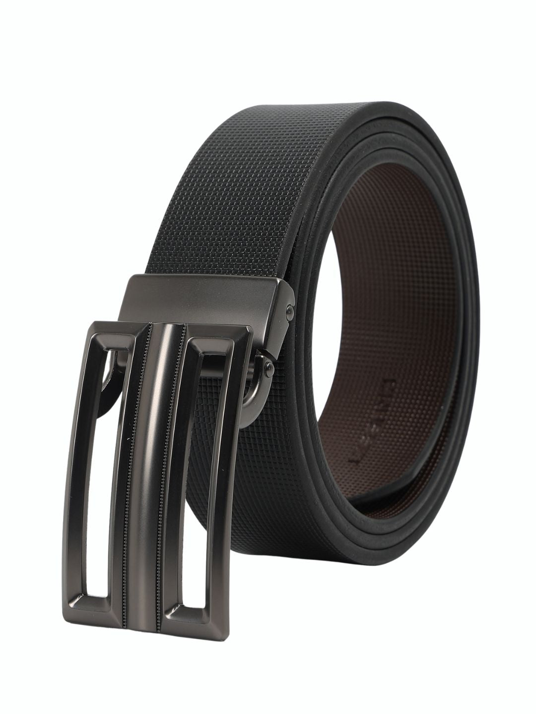 CRUSSET Men Textured Leather Formal BeltYS5686