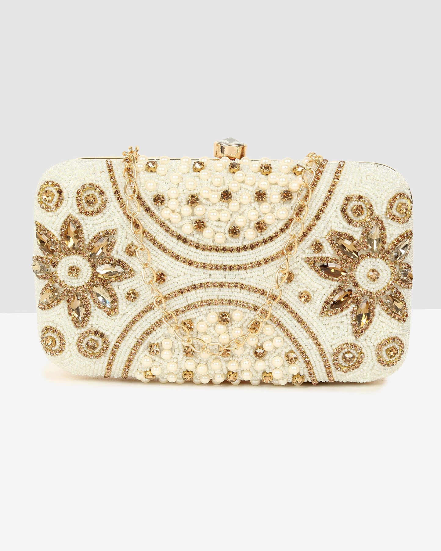 Ladies White Purse Handbag