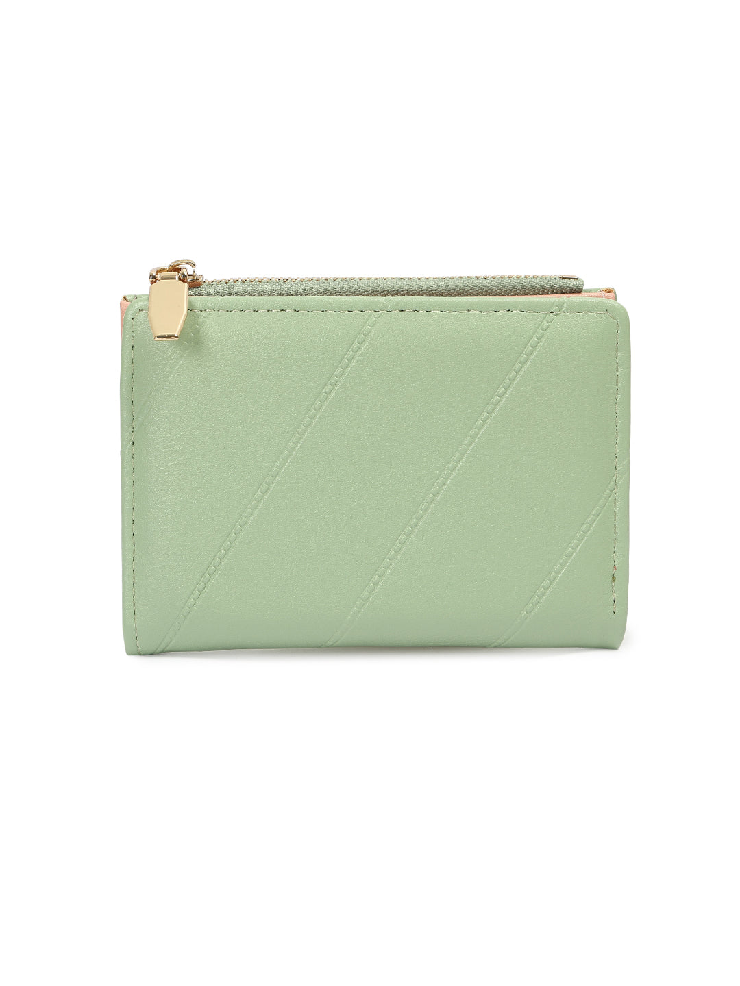 Crusset Wallet for Women – PU Ladies Purse with Button Closure | Two Fold Textured Women’s Wallet CW20763