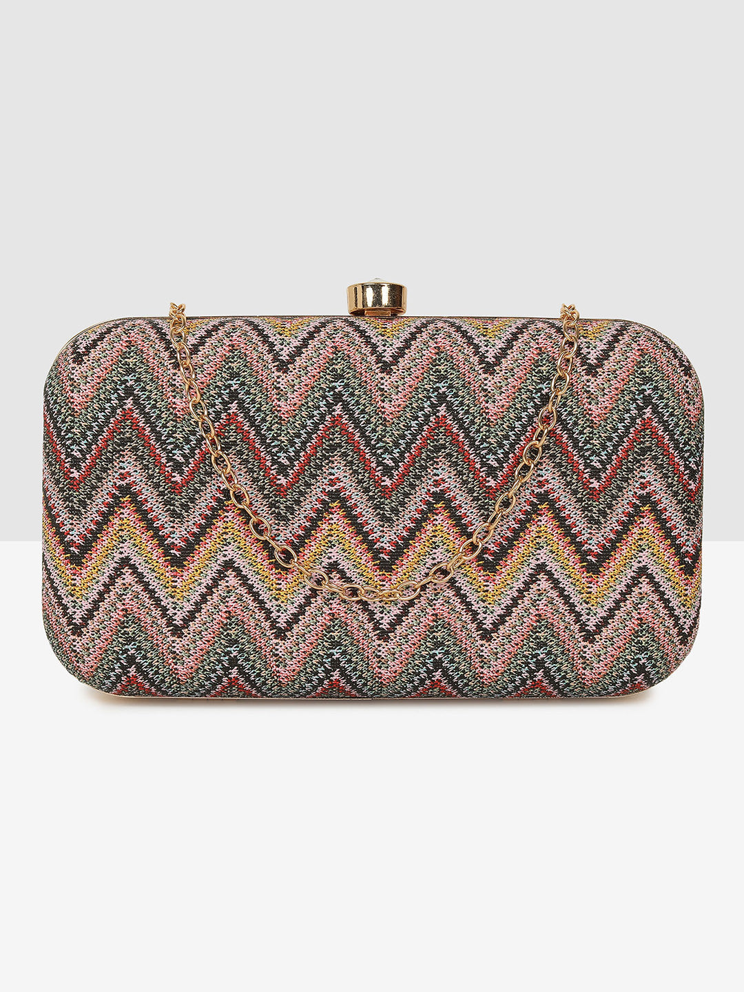 Multi-Color Chic Frame Clutch