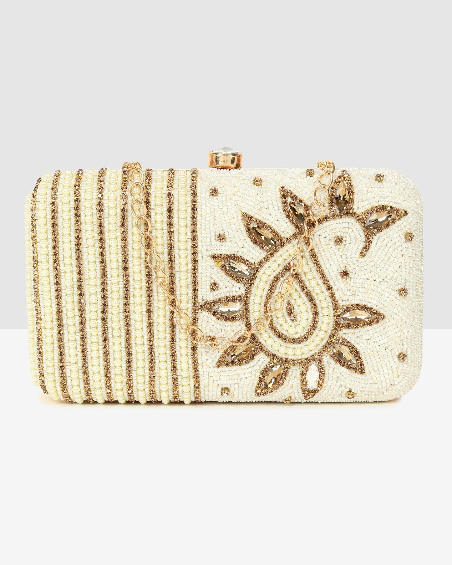 Ladies Off White Purse Handbag