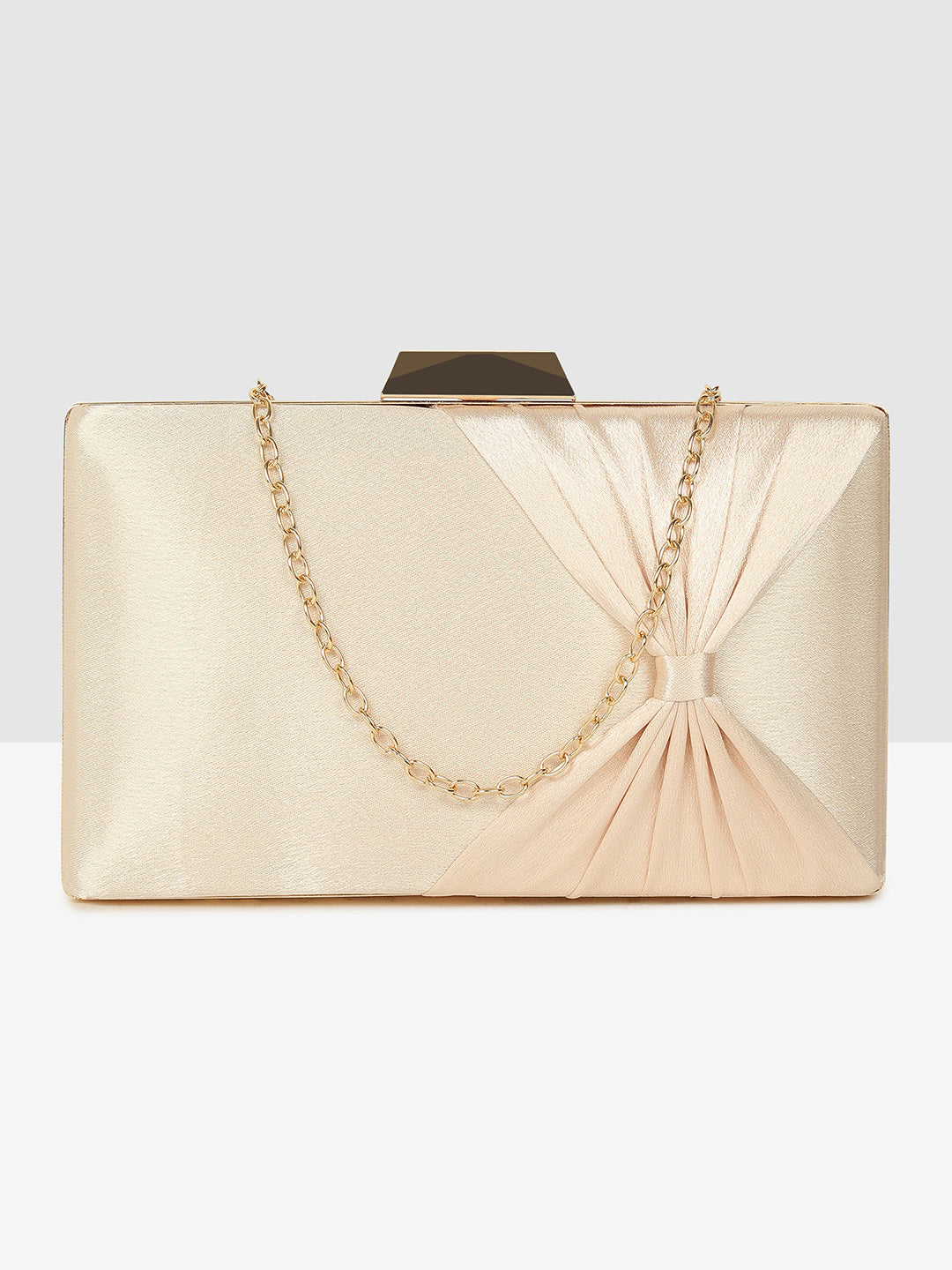 Peach Perfect Bow Clutch