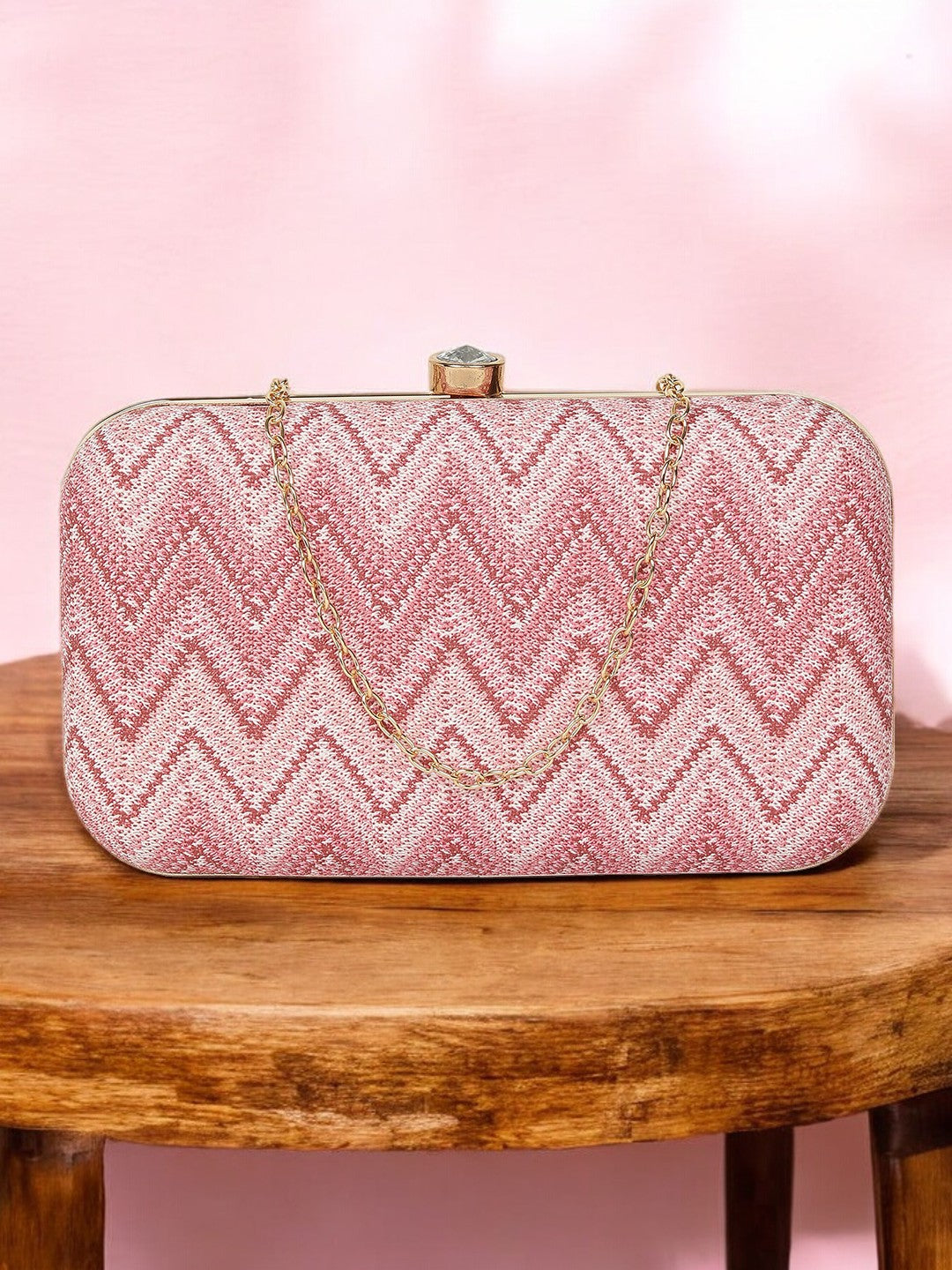 Multi-Tone Elegance Frame Clutch