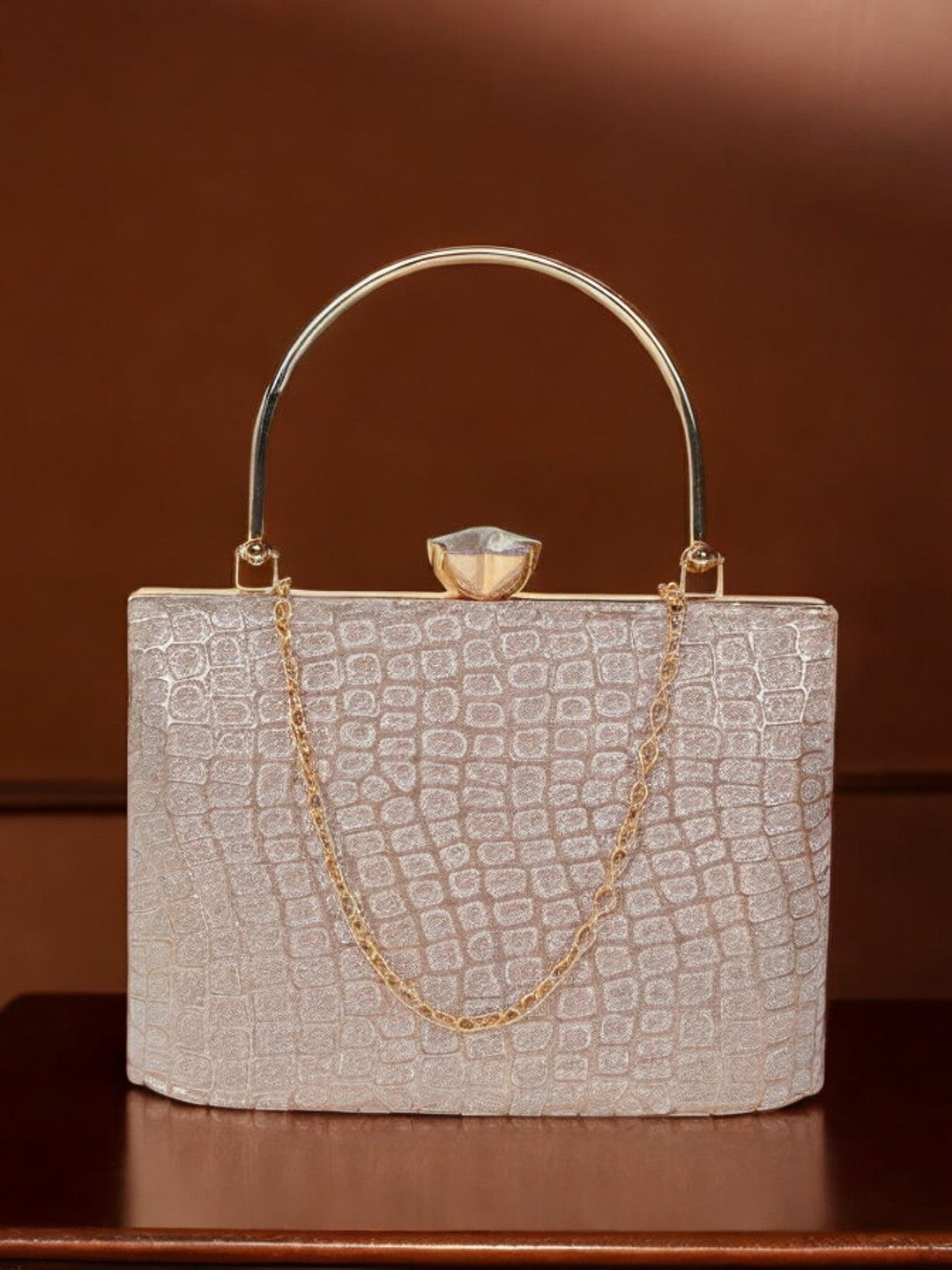 Elegant Ladies Handbag Pink Purse for Weddings & Parties