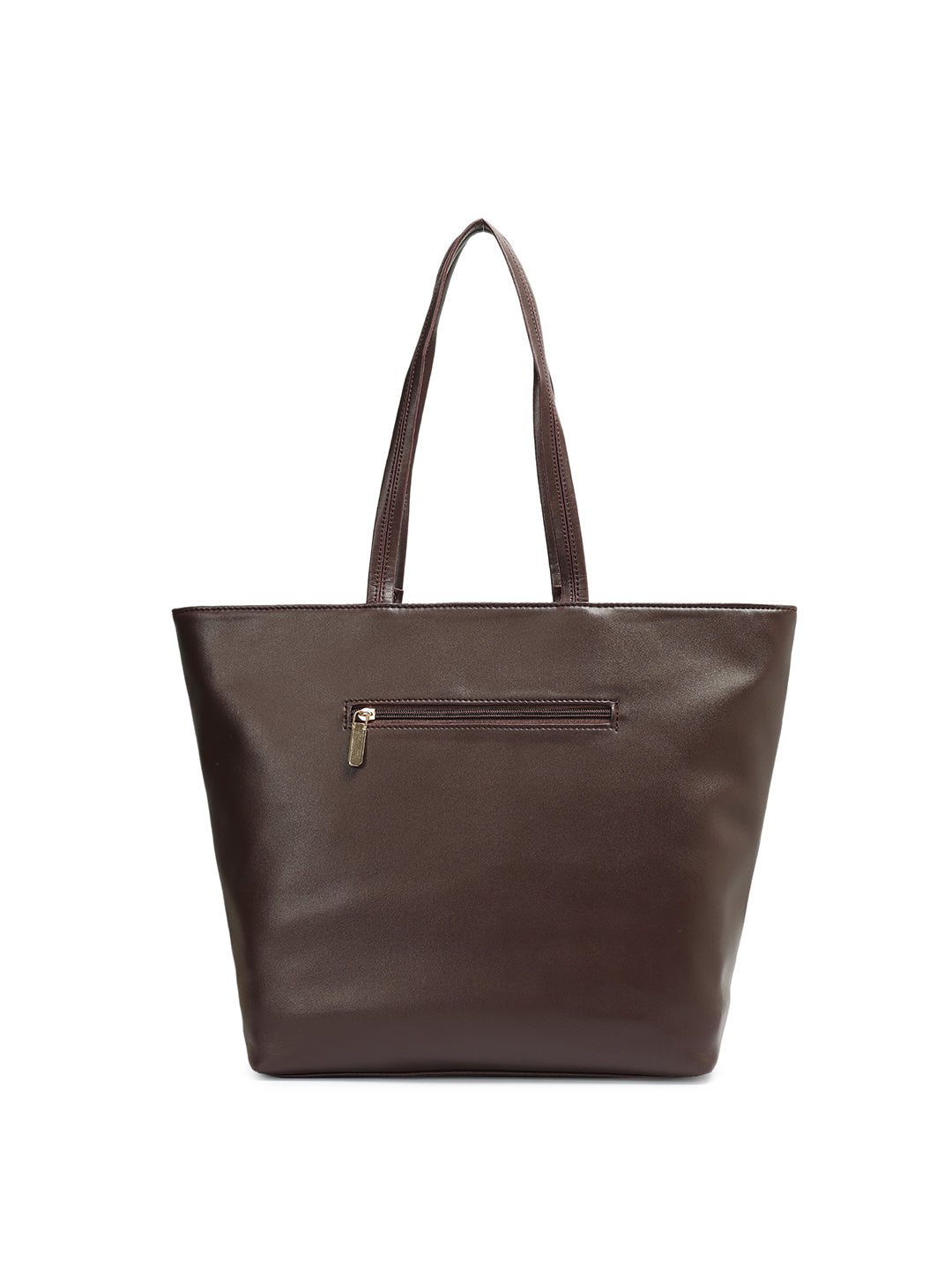 Crusset Womens Coffe Brown Embossed Tote Bag Stylish Handbag & Shoulder Bag CH20774