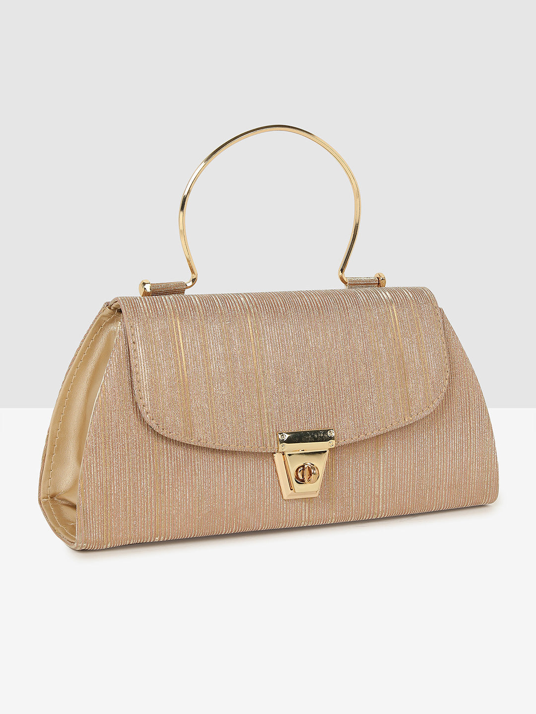 Elegant Ladies Handbag Golden Purse for Weddings & Parties