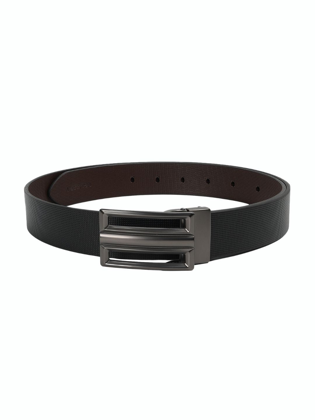 CRUSSET Men Textured Leather Formal BeltYS5686