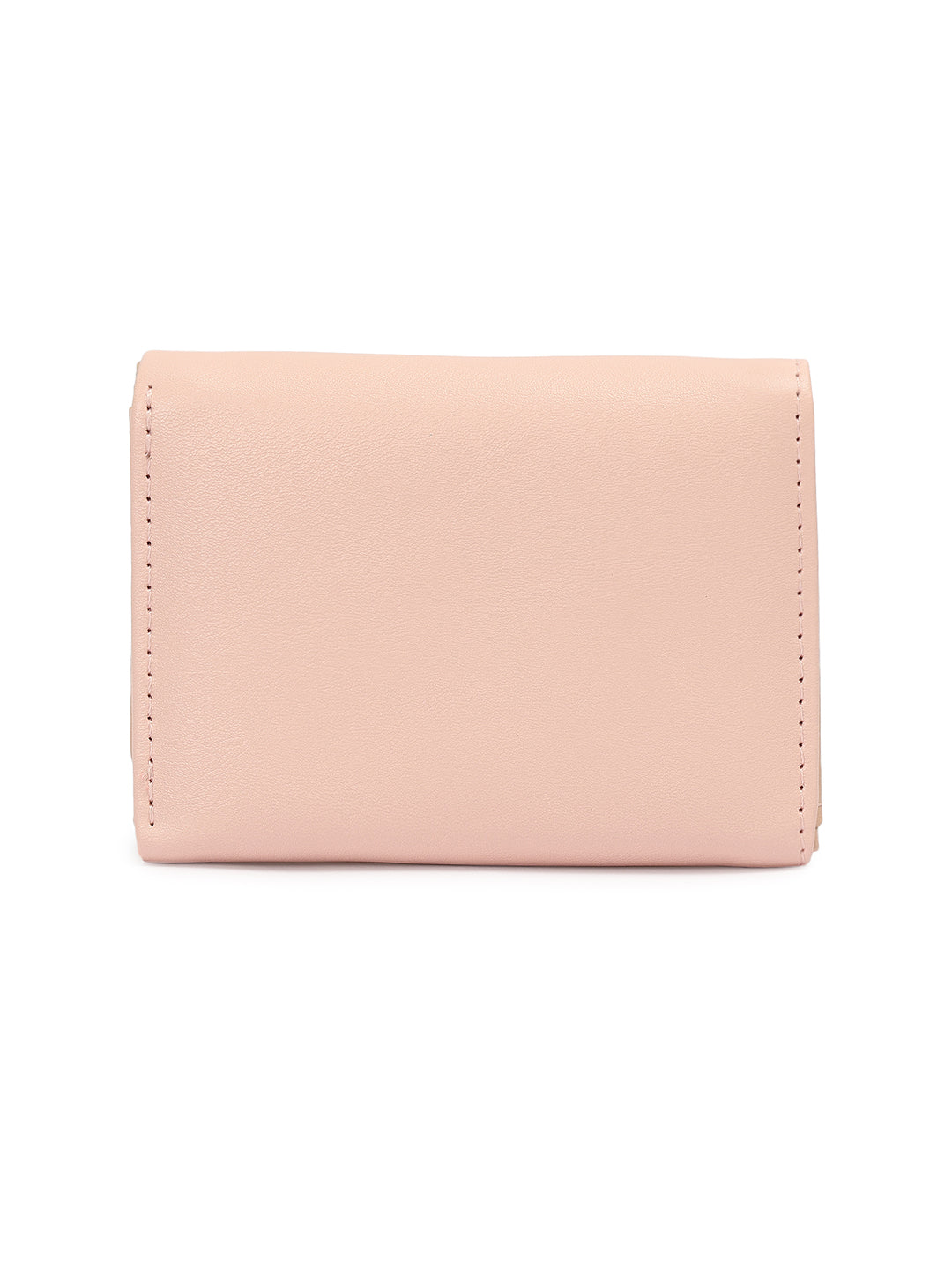 Crusset Wallet for Women – PU Ladies Purse with Button Closure | Two Fold Textured Women’s Wallet CW20764