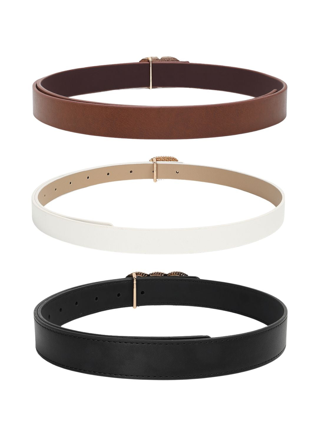 CRUSSET Women Pack Of 3 Embellished BeltsCB5615
