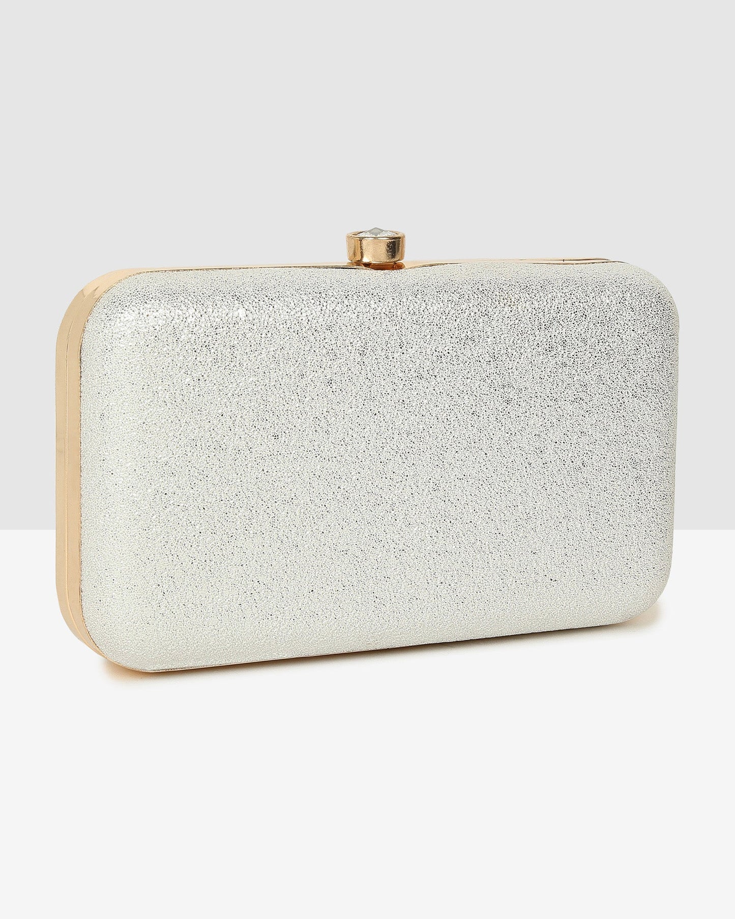 Evening Bling Box BagGold Elegant Evening Clutch