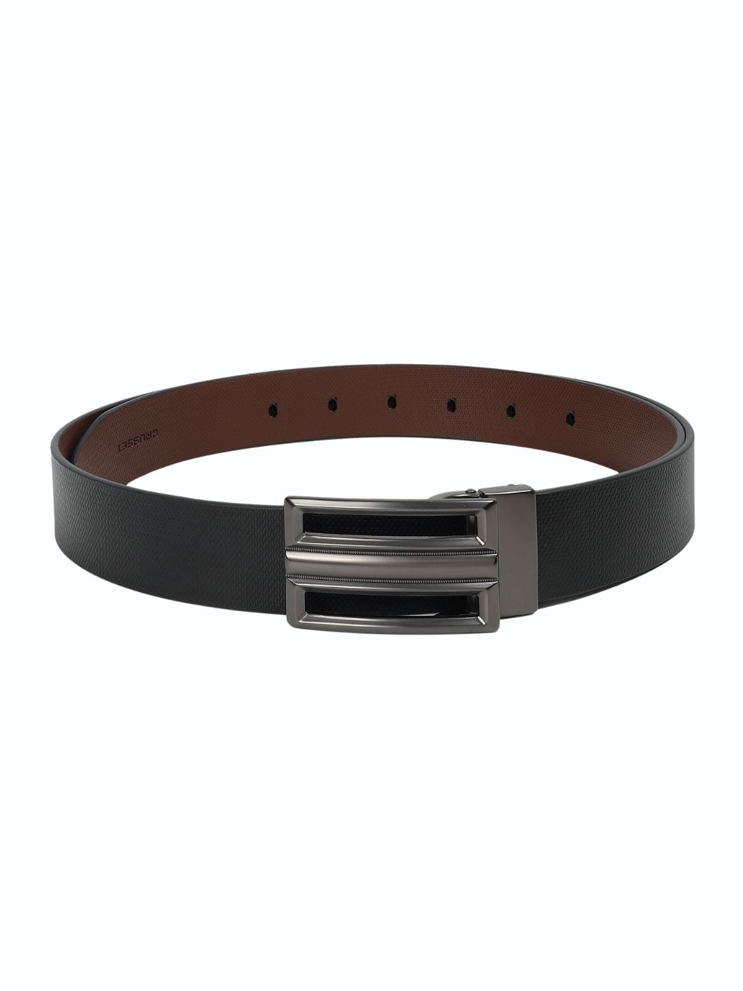 CRUSSET Men Textured Leather Formal BeltYS5683
