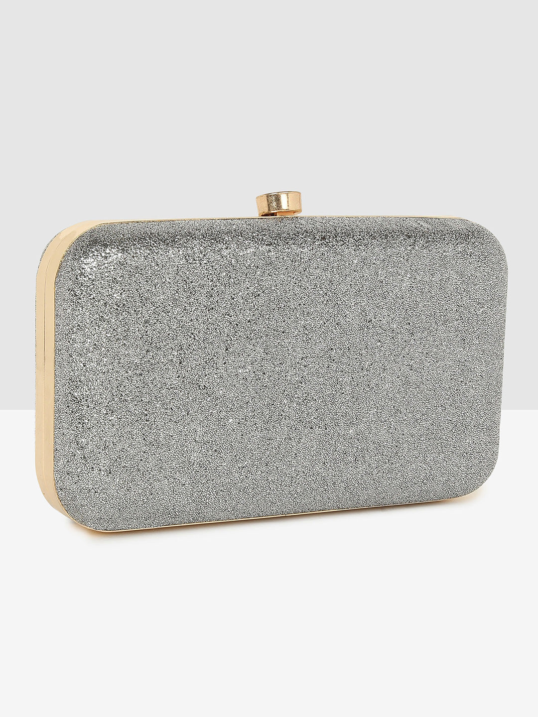 Sparkling Silver Luxe Clutch