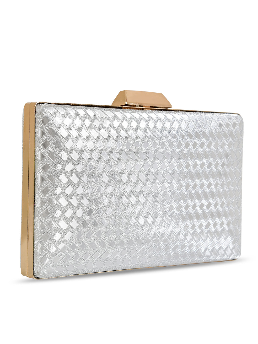 Ladies Silver Sparkle Clutch