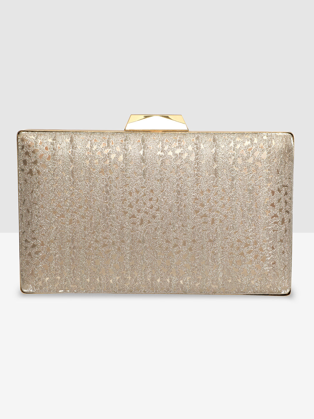 Golden Purse with Embellishments and Embroidery