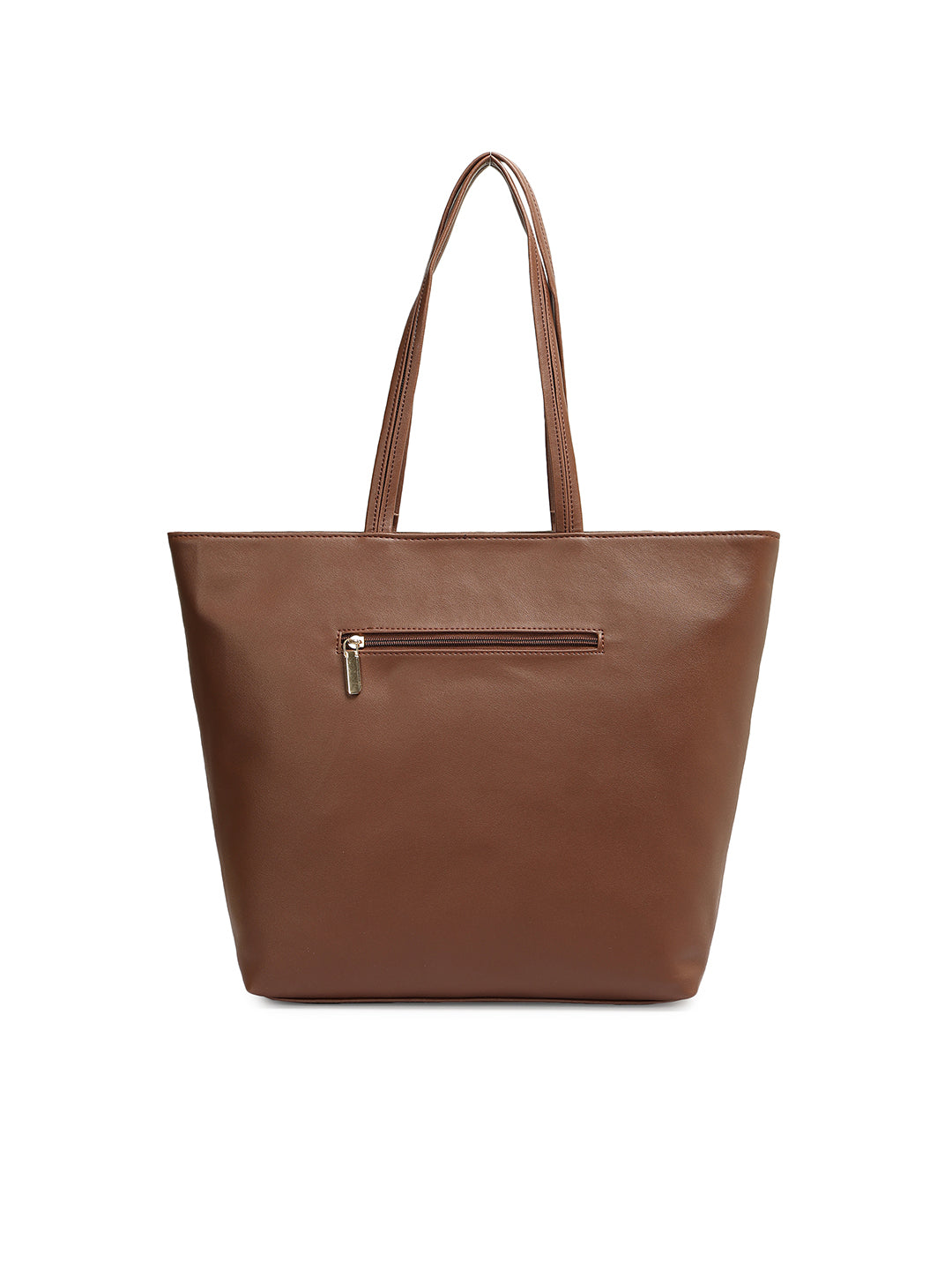 Crusset Womens Brown Embossed Tote Bag Stylish Handbag & Shoulder Bag CH20773