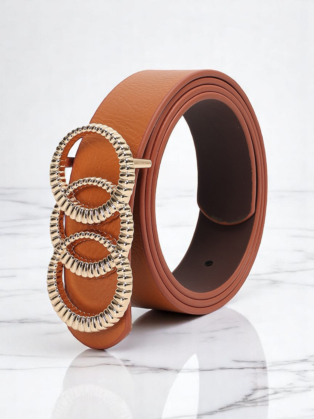 CRUSSET Women Textured PU Belt QA5578