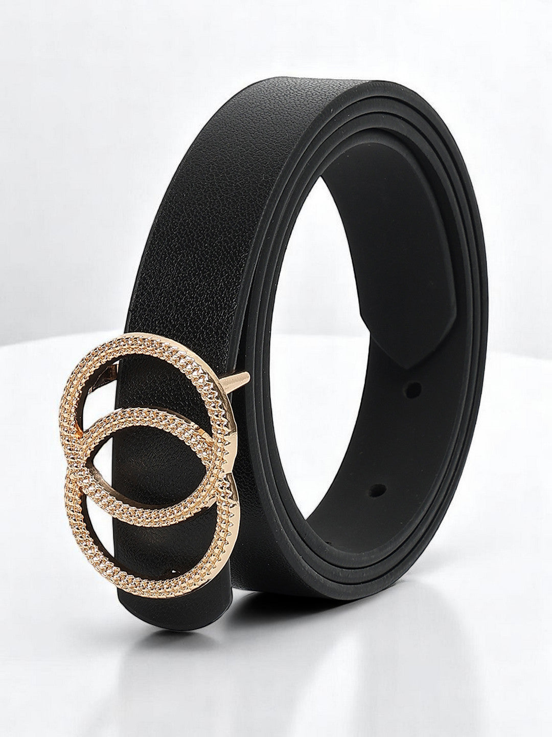 CRUSSET Women Push Pin Slim Casual BeltQA5570