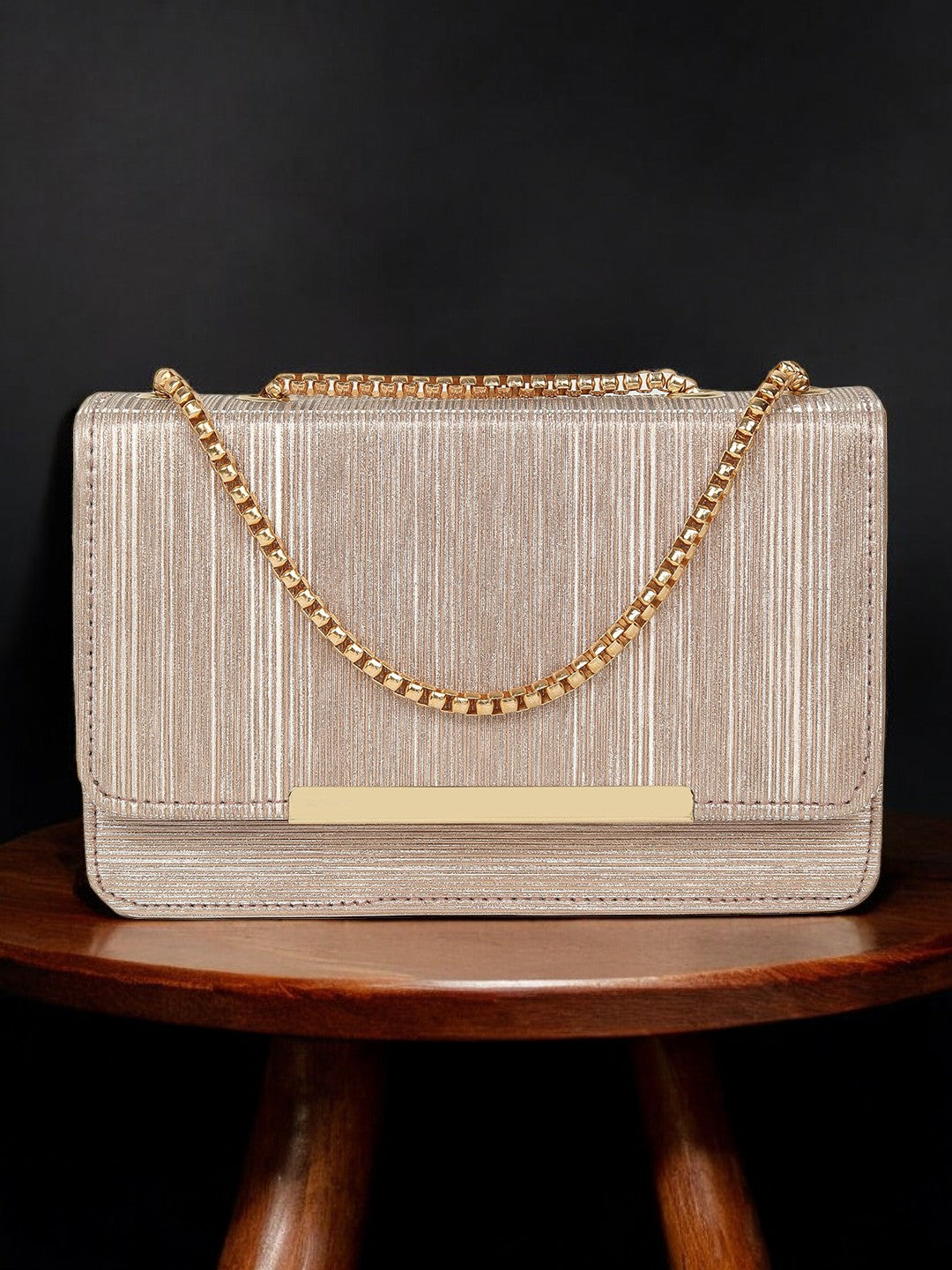 Gold Elegant Evening Clutch