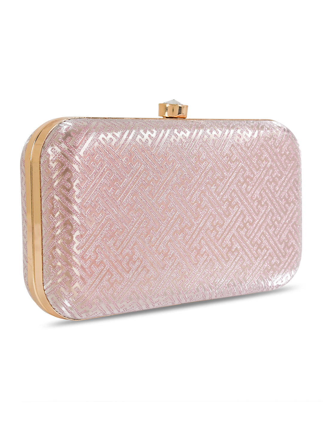 Pink Sparkle Box Clutch