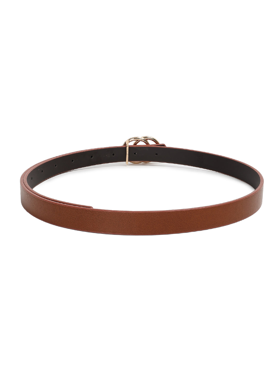 CRUSSET Women Textured PU Slim BeltQA5574
