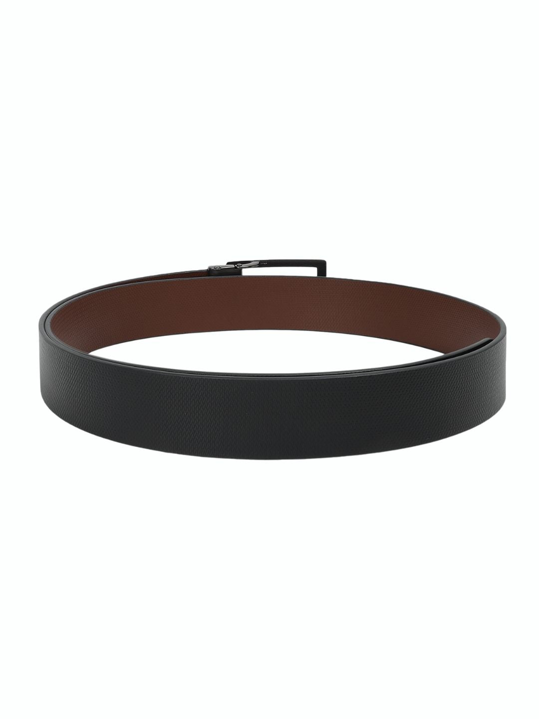 CRUSSET Men Textured Leather Formal BeltYS5683