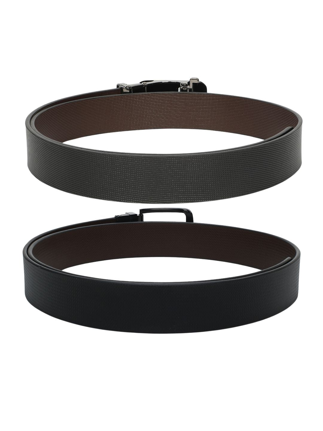 CRUSSET Men Pack Of 2 Leather Formal BeltCB5631