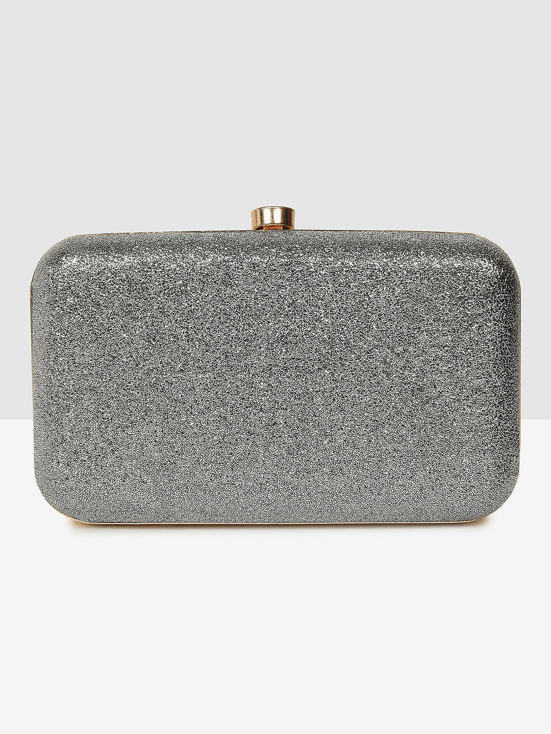 Sparkling Silver Luxe Clutch