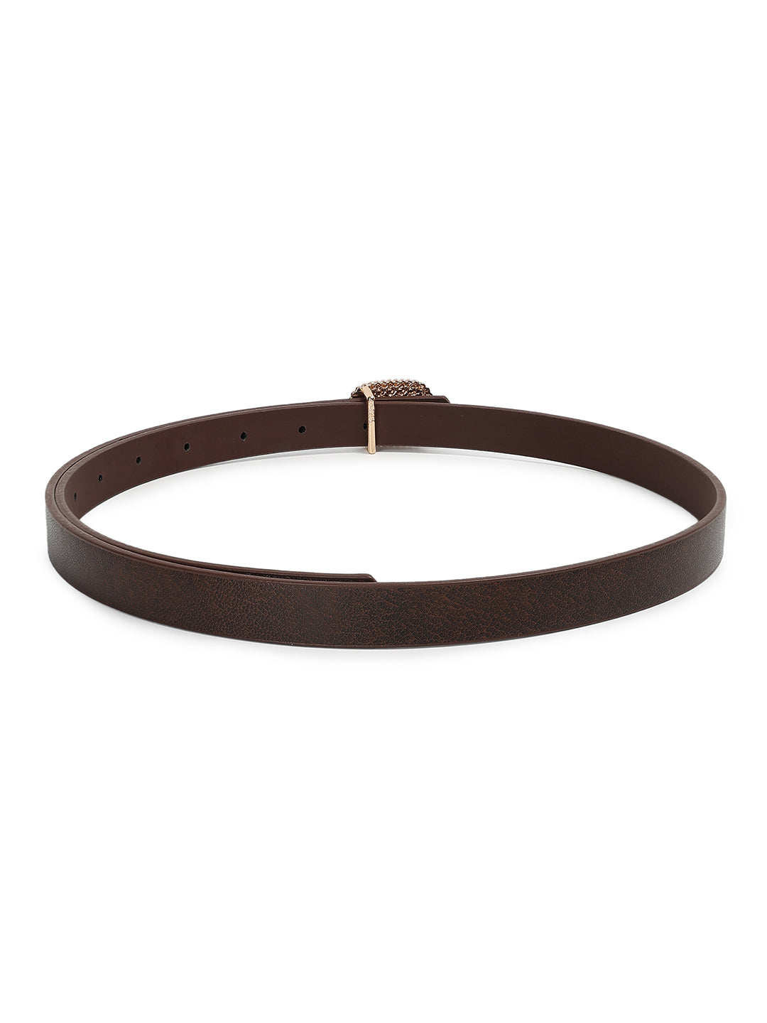 CRUSSET Women Textured PU Slim Belt QA5583