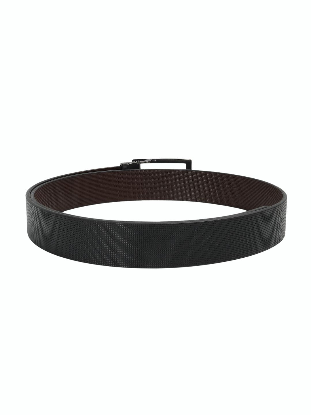 CRUSSET Men Textured Leather Formal BeltYS5686