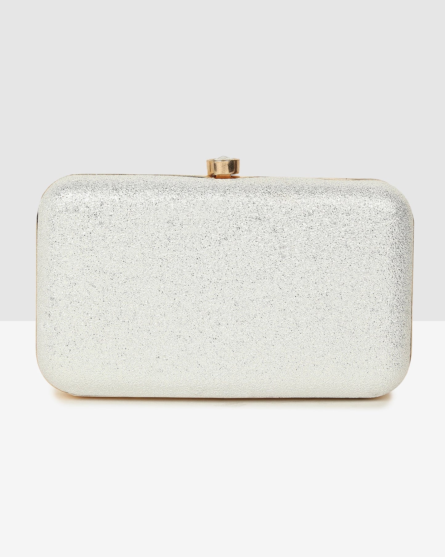 Evening Bling Box BagGold Elegant Evening Clutch