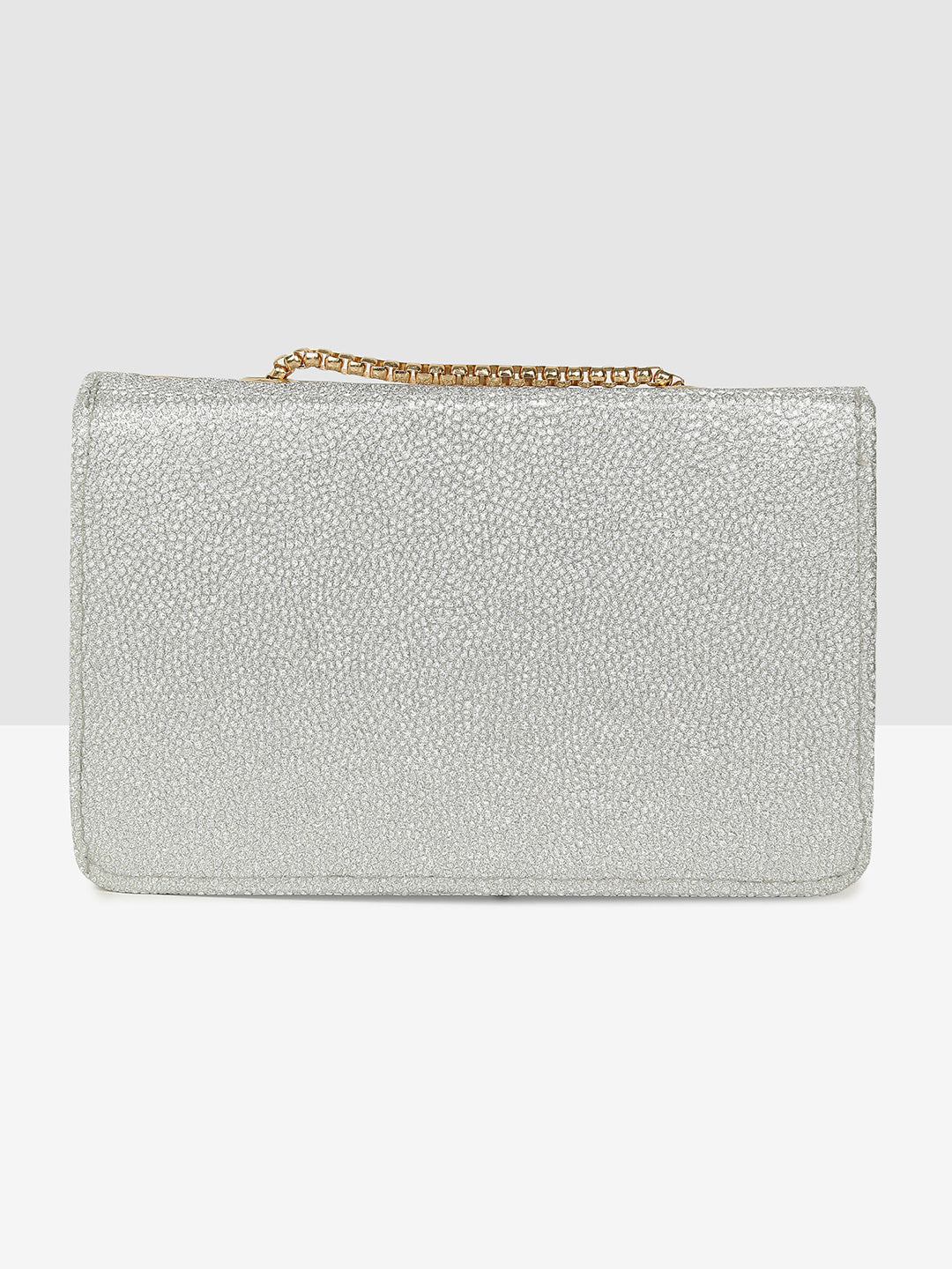 Silver Elegant Evening Clutch