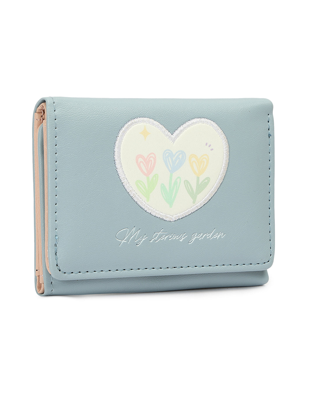 Crusset Wallet for Women – PU Ladies Purse with Button Closure | Two Fold Textured Women’s Wallet CW20766