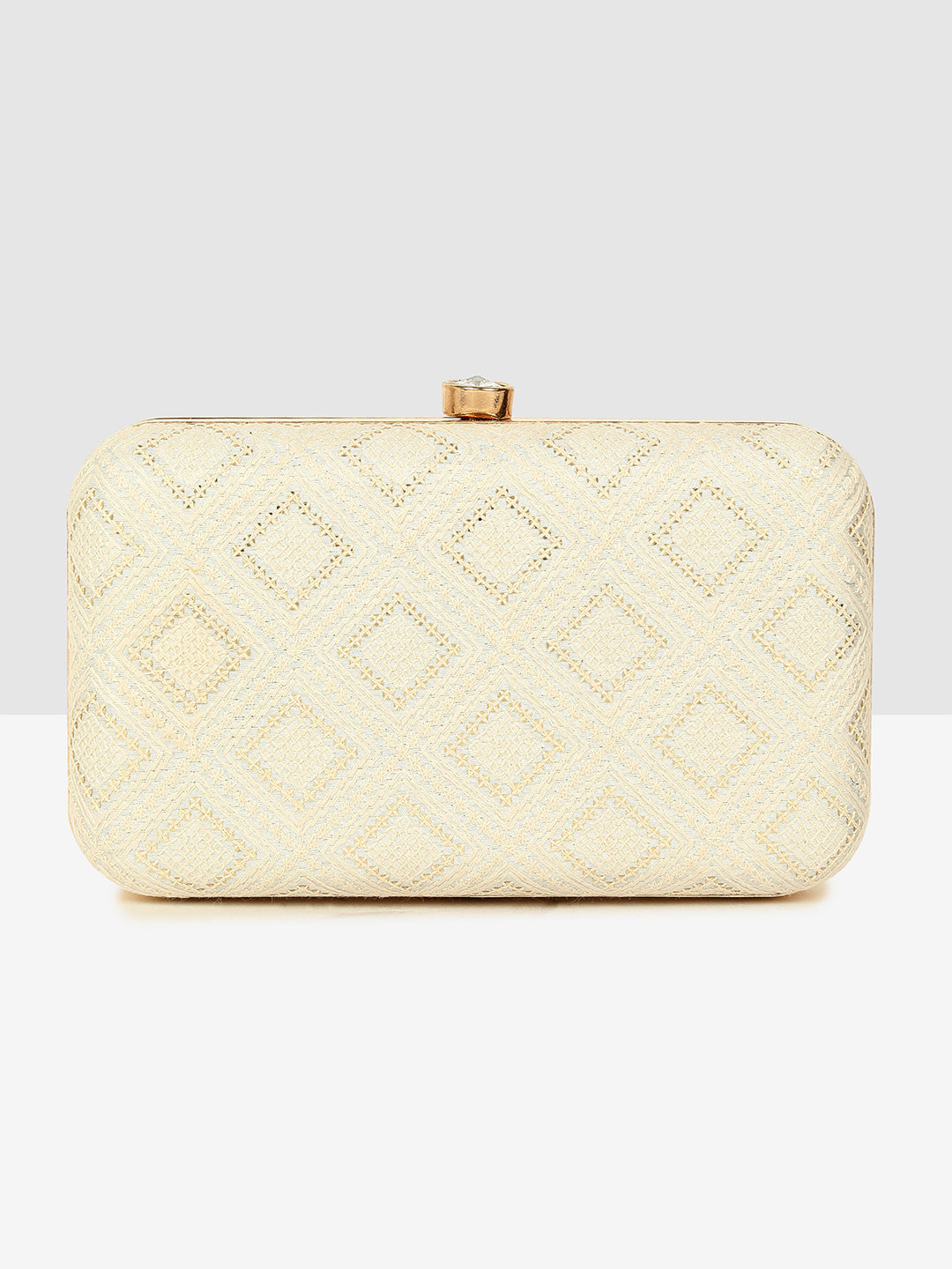 Pure Elegance White Clutch