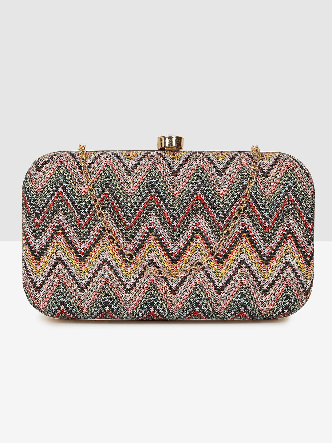 Multi-Color Chic Frame Clutch
