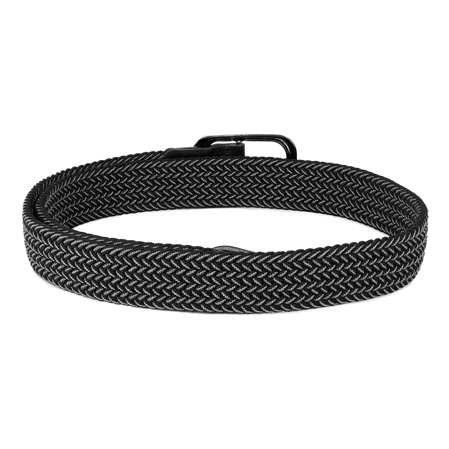 CRUSSET Unisex Black Mix Braided BeltCI5618