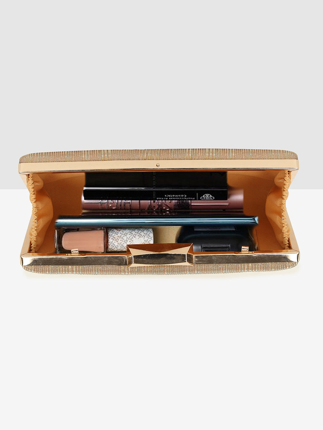 Radiant Gold Elegance Clutch