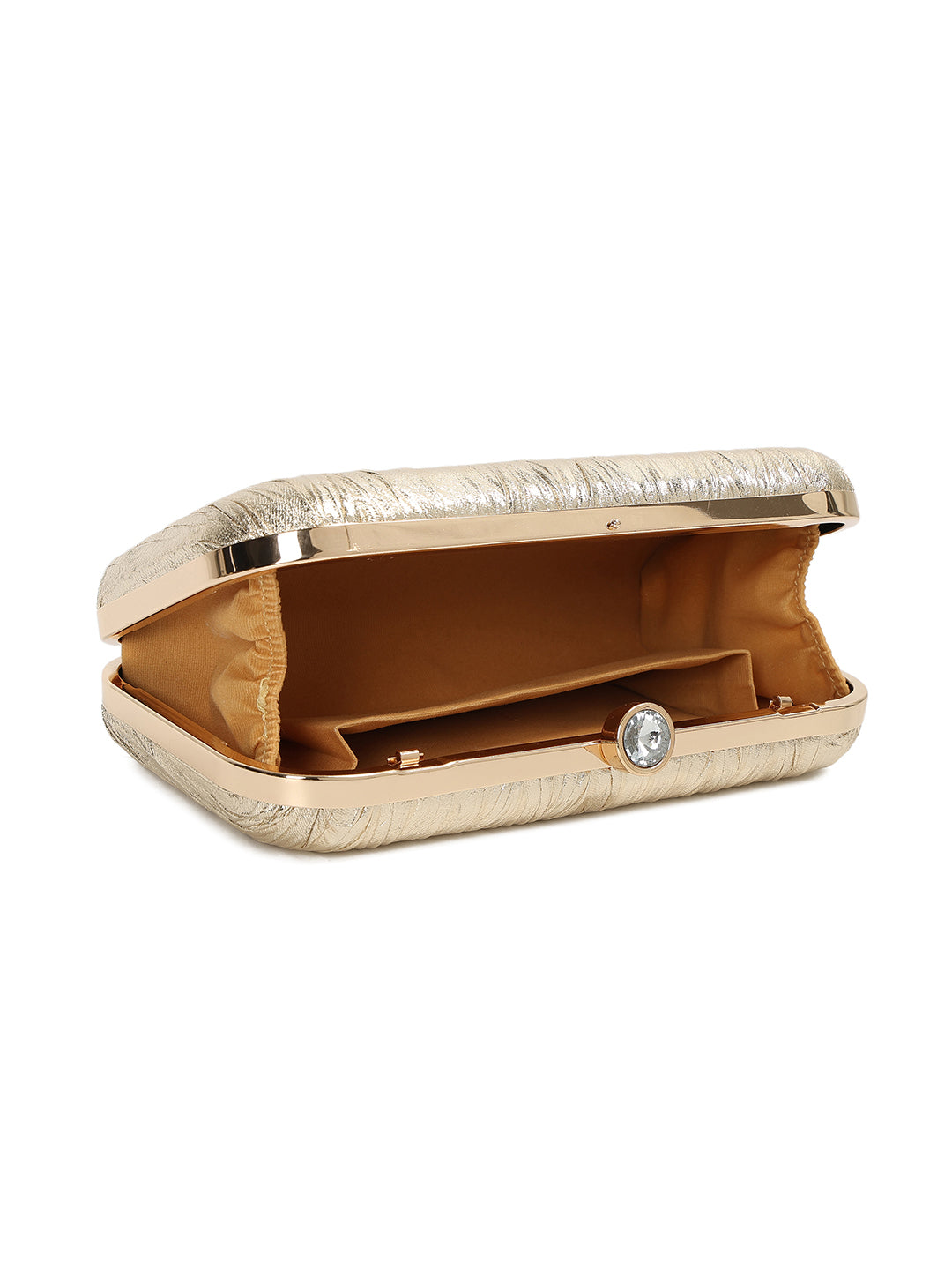 Crusset Embellished Box Clutch With Shoulder StrapCL20777