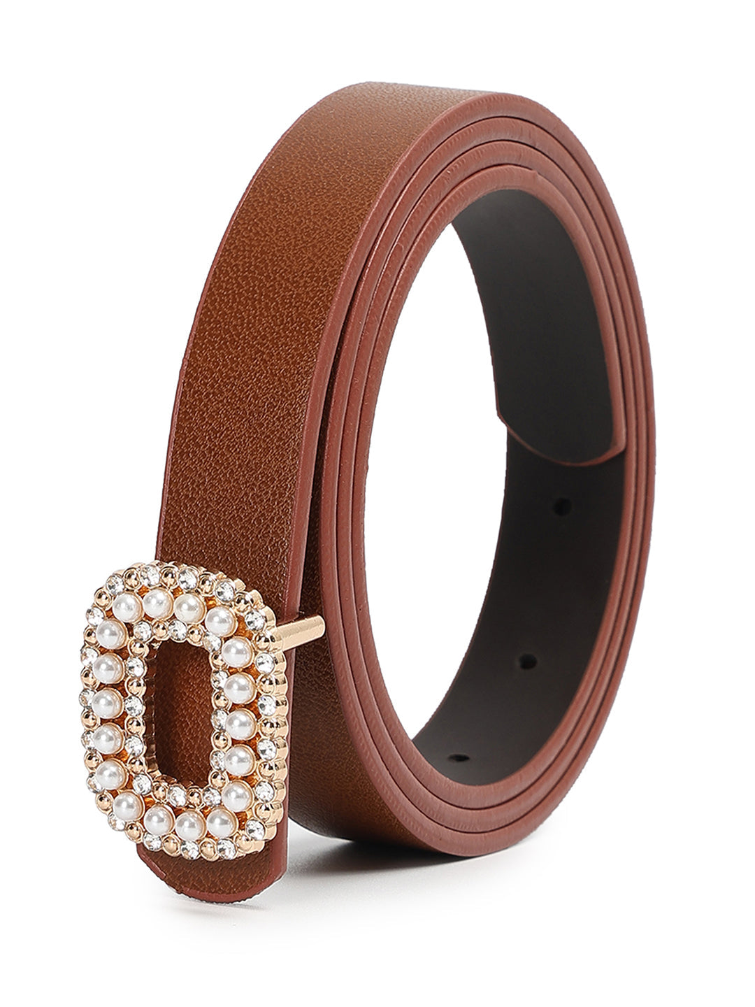 CRUSSET Women Textured PU BeltQA5586