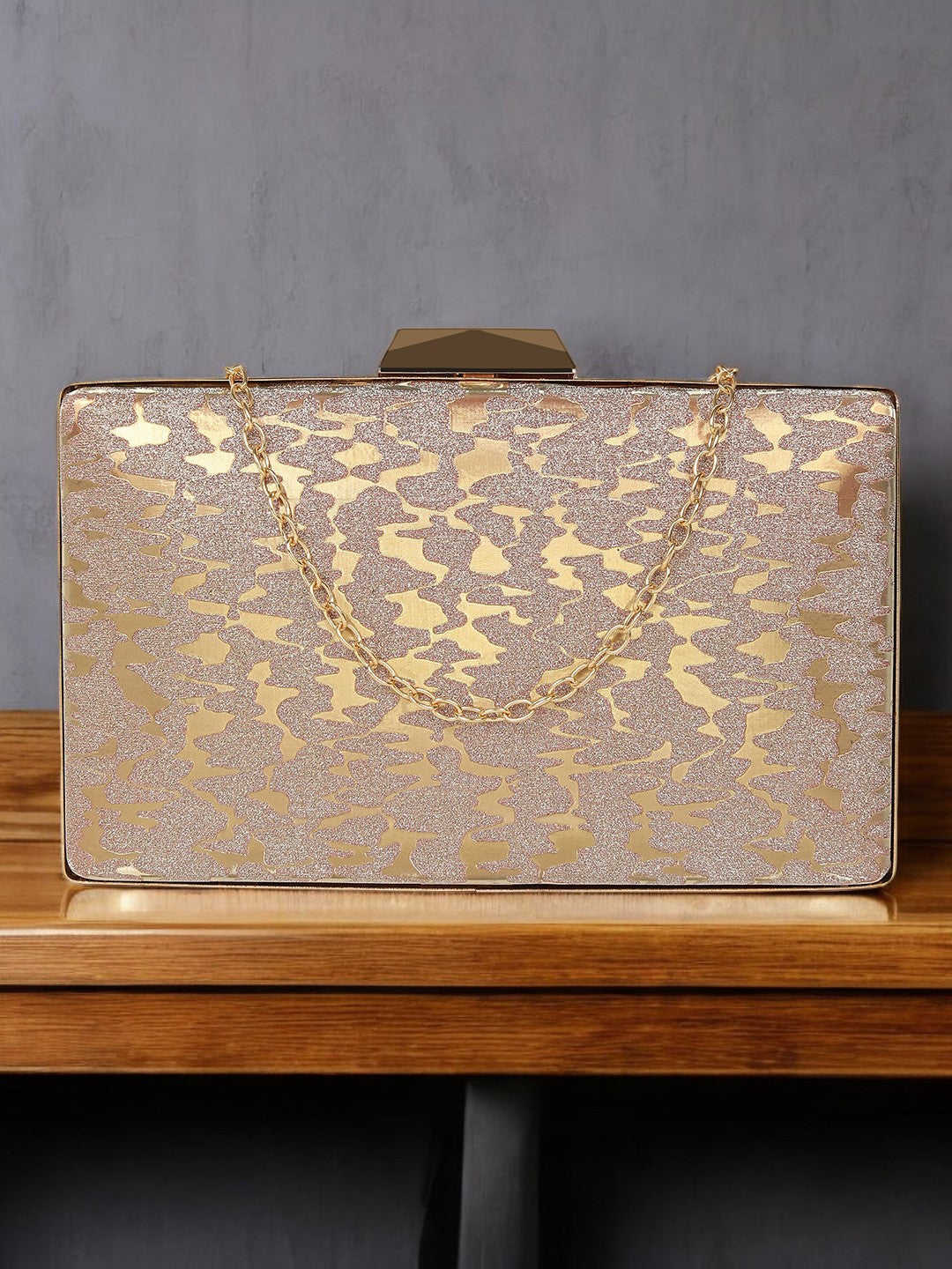 Ladies Gold Frame Clutch