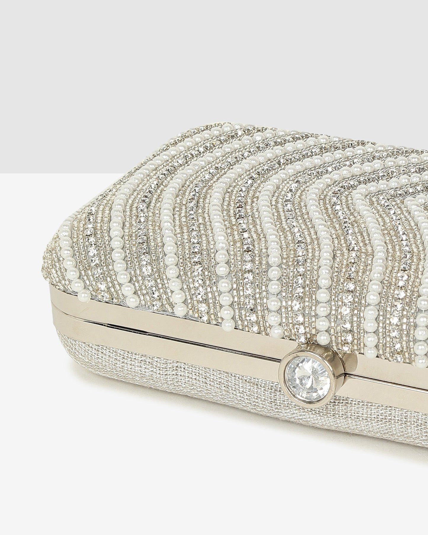 Ladies Silver Purse Handbag